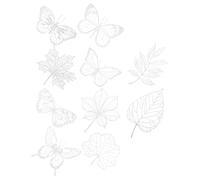 ULTECHNOVO Kit de Materiales para Cianotipo DIY 10 Piezas Plantillas de Papel Hidrofóbico Resistentes al Agua para Manualidades Proyectos Escolares y Actividades Creativas de Impresión