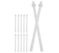 ULTECHNOVO Kit de Reparación de Inodoro 12 Piezas Varillas Extendidas para Botón de Cisterna Accesorios Prácticos para Baños Complementos Fácil Montaje para Inodoros