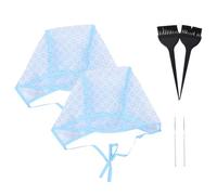 ULTECHNOVO Kit para Mechas Capilares y Cepillo con Gancho con 6 Piezas Desechables de Pe, Gorra Resaltadora Cómoda Adecuado para Salón y Uso en Casa