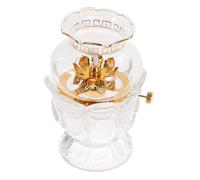 ULTECHNOVO Lámpara de Aceite Prueba de Viento sin Humo para Templo de Buda Decoración Clásica de Salón S para Ambiente Budista