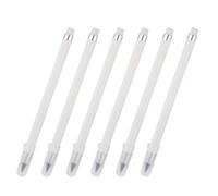 ULTECHNOVO Lápices Eternos Borrables sin Necesidad de Afilar, 6 Piezas de Plástico Blanco para Escribir y Dibujar, Ideales para Artistas y Estudiantes