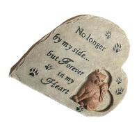 ULTECHNOVO Lápida Conmemorativa para Recordar y Brindar Consuelo de Resina Delicada Forma de Gato Piedra Memorial, para Gatos para Jardín, para Mascotas Que Fallecen