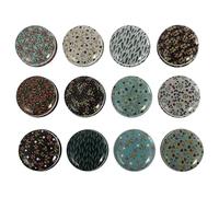 ULTECHNOVO Latas de Hojalata para Velas 12 Piezas Mini Redondas Compactas de Metal Resistentes para DIY Profesionales y Personales, Almacenamiento y Decoración en Hogar y Eventos