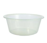 ULTECHNOVO Lavabo de Plástico Transparente Portátil y Ligero para Remojar los Pies y Lavar Verduras en Espacios Pequeños y Cocinas Modernas