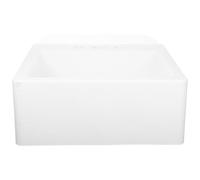 ULTECHNOVO Lavabo Diseño Moderno y Minimalista de Pared Pequeño en Plástico Blanco para Baño Instalación sin Taladros Adecuado para Espacios Pequeños y Apartamentos