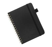 ULTECHNOVO Libreta de Direcciones Telefónicas con Doble Espiral Pestañas Alfabéticas A-z Cuaderno Compacto para Nombres Teléfonos Emails y Notas Color Negro