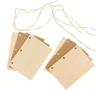 ULTECHNOVO Libro de Votos Matrimoniales de Madera Reciclada Resistente Cuaderno DIY Papel Kraft Beige y Cordel de Yute 2 Juegos para Boda Manualidades y Decoración de Eventos