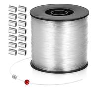 ULTECHNOVO Línea de Pesca de Nailon 200 M Resistente a Desgarros Manguitos de Aluminio para Colgar Decoraciones y Uso en Pesca