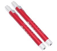 ULTECHNOVO Linterna LED Tipo Bolígrafo Roja, Luz Amarilla Suave para Examen Médico, Clip Portátil, 2 Unidades para Inspección Pupilar y Diagnóstico Profesional
