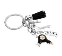 ULTECHNOVO Llavero Peluquería con Colgante de Tijeras Peine y Secador Decorativa para Bolso Mujer Accesorio Estilista Original