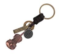 ULTECHNOVO llavero violín mochila tony decir llavero instrumento musical colgante encanto del favor de fiesta mini llavero de música llaveros divertidos hombres cuero pu