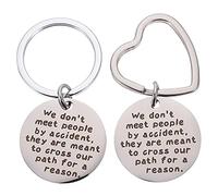 ULTECHNOVO Llaveros Creativos de Acero Inoxidable 30 Mm 2 Unidades Colgante de Bolso y Coche, Decoración para Jubilación y Obsequio de Despedida en Oficina, Accesorios Únicos y Portátiles