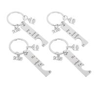 ULTECHNOVO Llaveros de Inauguración de Casa 2026 Acero Inoxidable 2 Pares Obsequio para Nuevos Propietarios Parejas Accesorio Práctico y Decoración para Fiestas de Mudanza