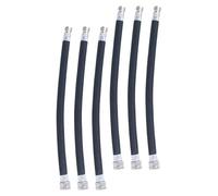 ULTECHNOVO Mangueras de Extensión para Bomba de Bicicleta Negras 6 Piezas, Tubo Inflador para Neumáticos de Montaña y Carretera, Accesorio de Inflado Portátil y Compatible para Ciclismo