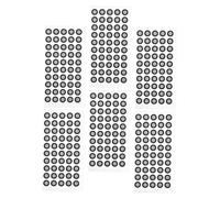 ULTECHNOVO Marcadores De 3D Puntos De Marcado Reflectantes 50 Hojas Adhesivas De Alta Durabilidad para Escáner 3D Identificación Precisa y Fácil Uso 0.15 Mm De Grosor