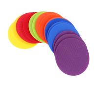 ULTECHNOVO Marcadores de Alfombras para 30 Piezas Adhesivas Redondas de Poliéster, Diseño Vibrante para Organización y Señalización en Aula Escolar