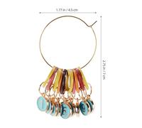 ULTECHNOVO Marcadores de Hilo para Crochet Metálicos con Números 0-9 Esmaltados Pinzas de Cierre Extraíbles Azul Set de 10 Piezas para Tejer Amigurumis Bufandas y Manualidades