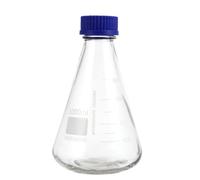 ULTECHNOVO Matraz Cónico De Vidrio 8.26X5.11In Con Tapa Rosca Y Base Sólida Para Laboratorio Química Educación Medición Precisa Y Almacenamiento Seguro