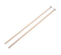 ULTECHNOVO Mazas de Percusión para Xilófono y Glockenspiel Par de Mazas Largas con Cabeza Metálica y Mango de Madera Mazos Profesionales para Músicos Accesorios de Percusión Versátiles