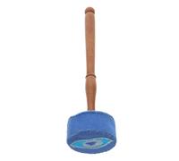 ULTECHNOVO Mazo para Cuenco Sonoro de 28 Cm Varita de Fieltro Azul y Mango de Madera para Meditación y Terapia de Sonido Manejo Cómodo y Uso Versátil