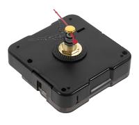 ULTECHNOVO Mecanismo de Reloj de Pared 1 Set Negro de Plástico Movimiento Silencioso Varilla Larga de Piezas de Repuesto para Relojes para Reparación y Bricolaje