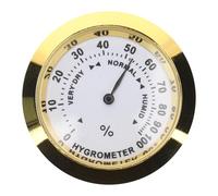 ULTECHNOVO Medidor de Humedad Redondo para Violín en Color Dorado, Higrómetro Práctico para Estuche de Instrumento, Controlador de Humedad Compacto y Portátil para Cuidado de Violines