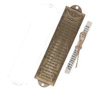 ULTECHNOVO Mezuzá De Metal Sagrada Manualidades Pergaminos Judíos Obsequio Religioso De Hanukkah Decoración De Mezuzá para Puerta Accesorios Judíos