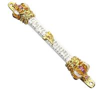 ULTECHNOVO Mezuzá Judía Decorativa de Metal Rollo para Puerta Protección Religiosa Diseño Retro Judíos para Mujeres Decoración de Entrada Placa de Protección Mitzvá
