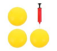 ULTECHNOVO Mini Balón de Voleibol Inflable de PVC Amarillo con Bomba | Incluye Aguja de Inflado, para Playa y Jardín, Uso Infantil Seguro