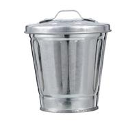 ULTECHNOVO Mini Bote Basura de Escritorio con Tapa Diseño Retro y Color Original Almacenamiento Práctico para Oficina y Hogar Multiusos y Decorativo