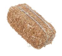 ULTECHNOVO Mini Fardos de Paja Decorativos para Miniaturas y Mascotas Pequeñas, Material de Restos Vegetales y Alambre, Diseño Rústico y Realista para Estantes y Decoración de Fiestas