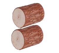 ULTECHNOVO Miniatura de Madera Modelo Tocón de Abeto 2 Piezas Diámetro 4-5 CM Altura 8 CM Decoración DIY para Jardines Hogares y Oficinas