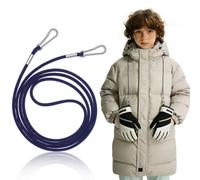 ULTECHNOVO Mitten Clips Esquí Guante Correa Para Niños Niños Pequeños Adulto Guante Elástico Cordón Anti-Perdida, marine, 121.00X1.00X0.30CM