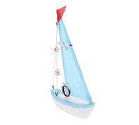ULTECHNOVO Modelo De De Madera Náutico Navegación Decoración Producto Bote Hogar Océano Equipo Costero Azul Real Pequeño Modelo De Decorativo Resina