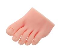ULTECHNOVO Modelo Entrenamiento y Uso en Casa en Escuelas Profesionales de Pie Falso de Silicona para Práctica de Uñas Acrílicas Beige Textura Realista para Adecuado para Entrenamiento en
