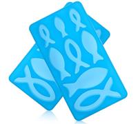 ULTECHNOVO Molde de Silicona Flexible y Fácil de Limpiar 8 Cavidades para Repostería en Forma de Pez 2 Piezas para Chocolate y Jabones Caseros en Cocina DIY