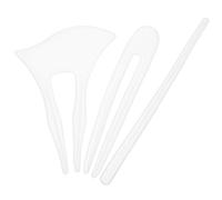 ULTECHNOVO Molde de Silicona para Resina Epoxi 3 Piezas para Hacer Horquillas de Cabello DIY Alta Transparencia y No Se Pega
