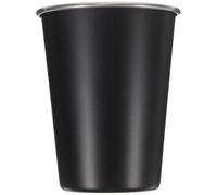 ULTECHNOVO Negra Taza de Agua de Acero Inoxidable Portátil 350ml | Diseño Cónico, Interior Pulido Electro, Superficie Lisa y Resistente al Sudor, para Té, Vino, Escritorio