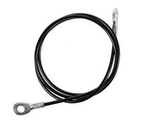ULTECHNOVO Negro Cable de Acero Revestimiento PU para Gimnasio 1,4m 5mm | Uso en Poleas y Máquinas de Jalón, Recambio para Cable Gastado, Apto para Casa y Reparación