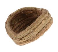 ULTECHNOVO Nido para Gallinas Tejido a Mano de Paja Marrón, Caseta Multifuncional para Poner Huevos y Dormir, Fácil Montaje para Uso Ornamental y Avícola