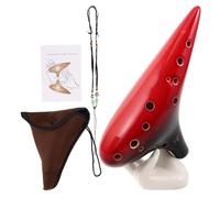 ULTECHNOVO Ocarina Alta de Ocarina de Cerámica para Principiantes Instrumento Musical para Práctica Casa o Escuela