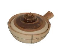 ULTECHNOVO Olla de Barro para Cocina Casera Cazuela de Terracota Resistente al Calor Olla para Guisos y Arroz con Mango Ergonómico para Reuniones Familiares y Uso Diario