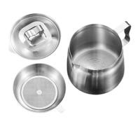ULTECHNOVO Olla Filtro de Aceite de Cocina de Acero Inoxidable 304 Colador Fino, Capacidad 2.0l, Recipiente para Almacenamiento y Filtrado de Grasa, Apto para Uso Doméstico