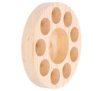 ULTECHNOVO Organizador de Aceites Esenciales Pino Estante Perforado para Botellas Pequeñas Contenedor Práctico para Almacenamiento de Aceite Perfume y Masaje Fácil Uso sin Montaje