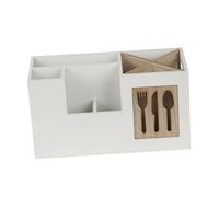 ULTECHNOVO Organizador De Cocina De Madera Multifuncional 28x12x15 Cm Porta Cuchillas y Palillos Estante Sin Tapa para Almacenamiento En Hogar y Comedor