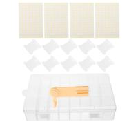 ULTECHNOVO Organizador de Hilo para Bordar de Plástico con 24 Compartimentos y Bobinadora Manual para Almacenar Hilos y Cables en Manualidades de Punto de Cruz