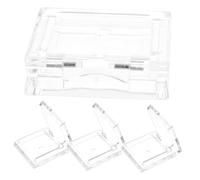 ULTECHNOVO Paleta de Maquillaje Vacía Cuadrada 4 Unidades, Envases Transparentes Reutilizables para Sombra de Ojos, Rubor y Bálsamo Labial, Compacta y Ligera para Maquillaje de Viaje y Uso