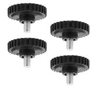 ULTECHNOVO Patas Niveladoras Atornilladas M8 para Básculas Electrónicas y Muebles, Patas Antideslizantes de Goma, Soporte para Peso hasta 200 Kg, Paquete de 4 Piezas para Nivelación Precisa