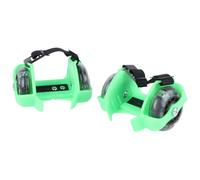 ULTECHNOVO Patines Ajustables Ruedas LED Luminosas Zapatillas de Patinaje Verdes Material Resistente y Diseño para Deportes al Aire Libre