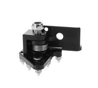 ULTECHNOVO Pedal de Freno Trasero de Motocicleta en Aleación de Aluminio Negro, Reposapiés Antideslizante para Atv y Motos Todoterreno, Soporte Resistente para Estriberas Traseras, Accesorio